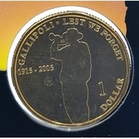 2005 $1 Gallopoli 1915 "M" Mint Mark