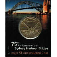 2007 $1 75th Anniversary of the Sydney Harbour Bridge "B" Mint Mark