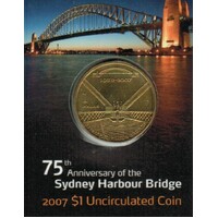 2007 $1 75th Anniversary of the Sydney Harbour Bridge "C" Mint Mark