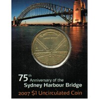2007 $1 75th Anniversary of the Sydney Harbour Bridge "M" Mint Mark