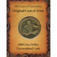 2008 $1 100 Years of Australia's Original Coat of Arms "B" Mint Mark