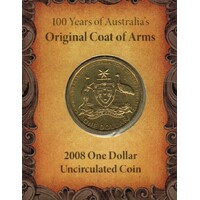 2008 $1 100 Years of Australia's Original Coat of Arms "C" Mint Mark