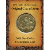 2008 $1 100 Years of Australia's Original Coat of Arms "M" Mint Mark
