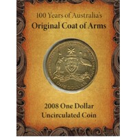 2008 $1 100 Years of Australia's Original Coat of Arms "S" Mint Mark