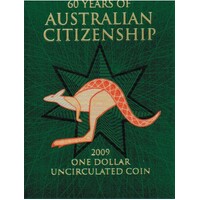 2009 $1 60 Years of Australian Citizenship Mintmark
