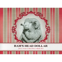 2011 Ram's Head Dollar Four Coin Privy Mark Set