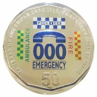 2011 50c Emergency 000 Coloured 