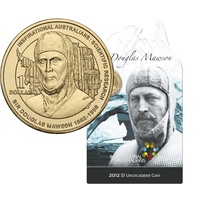 2012 - $1 Inspiring Australians Sir Douglas Mawson 