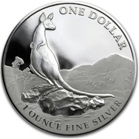 2013 1oz Silver Kangaroo Series - Explorers First Sightings Proof Coin