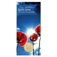 2015 $1 The Spirit Lives Across Australia 'Australia" Counterstamp