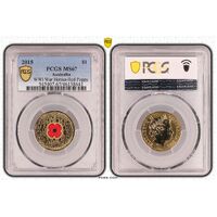 2015 $1 War Heros Red Poppy