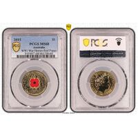 2015 $1 War Heros Red Poppy