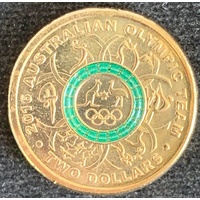 2016 - $2 Olympics Green Coloured Coin