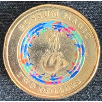 2017 - $2 Possum Magic, Invisible Hush, Blue Coloured Coin