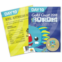 2018 $1 Gold Coast Commonwealth Games Borobi - Day 10