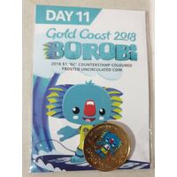 2018 $1 Gold Coast Commonwealth Games Borobi - Day 11