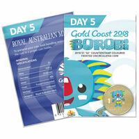 2018 $1 Gold Coast Commonwealth Games Borobi - Day 5