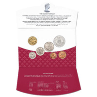 Queen Elizabeth II Machin Portrait 7 coin set