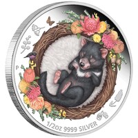 2021 1/2oz Dreaming Down Under Tasmanian Devil Silver Proof