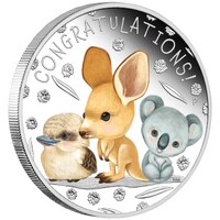 2023 1/2oz Newborn Animals Coloured Silver Proof 