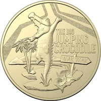 2023 $1 Aussie Big Things' - Big Jumping Croc (Wak Wak, NT) Coin