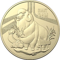 2023 $1 Aussie Big Things' - Giant Ram (Wagin, WA) Coin