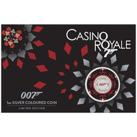 2023 1oz Silver James Bond Casino Royale Coloured Chip