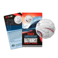 2023 50c Bathurst 60th Anniversary Carded Coin