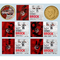 2023 PMC Gold Plated Peter Brock Bathurst Victories Set of 5 