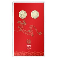 Lunar Year of the Dragon - Two-Coin Set