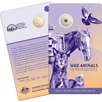 2024 - C Mintmark Purple Poppy War Animals Remembrance Two Dollars