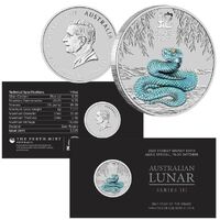 2025 Australian Lunar Series III Year of the Snake 1/4oz Silver Coin