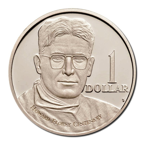 1998 Fine Silver $1 Proof Coin - Howard Florey (1898-1968)