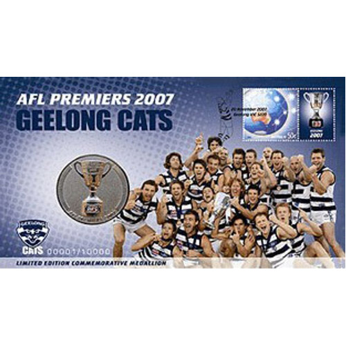 2007 PNC AFL Premiers Geelong Cats Medallion