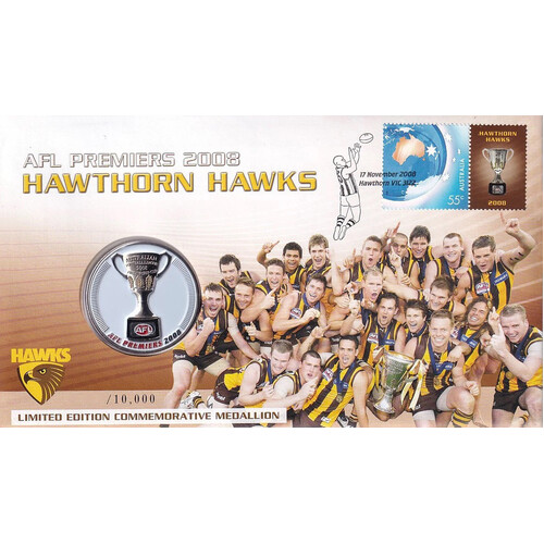 2008 PNC AFL Premiers Hawthorn Hawks Medallion