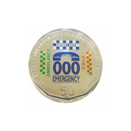 2011 50c Emergency 000 Coloured 