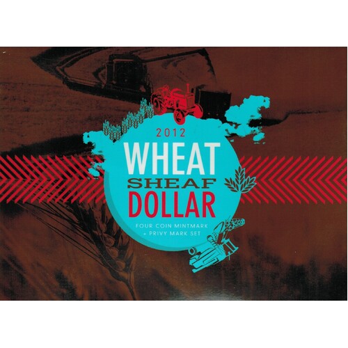 2012 - Wheat Sheaf Dollar 4X $1 Mintmark Privy Mark Set