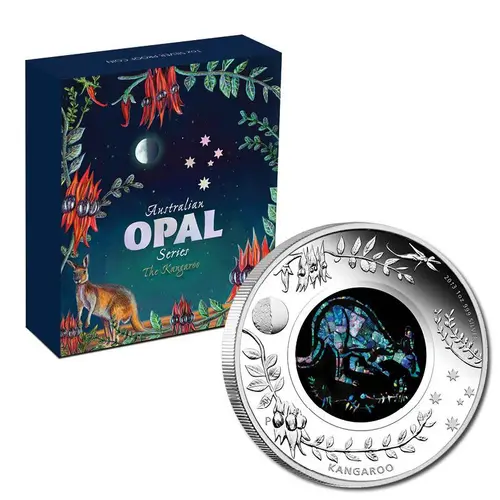 2013 Australian Opal Series - The Kangaroo 1oz Silver Proof Coin