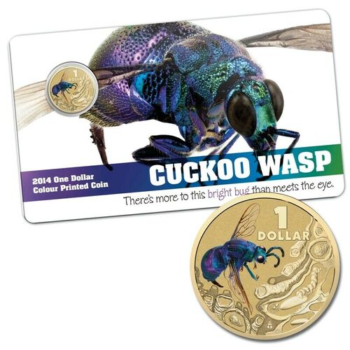 2014 $1 Bright Bugs Cuckoo Wasp
