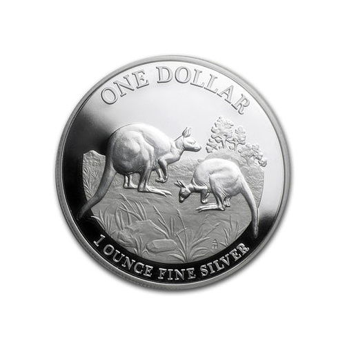 2014 1oz Silver Kangaroo Series - Explorers First Sightings Proof Coin