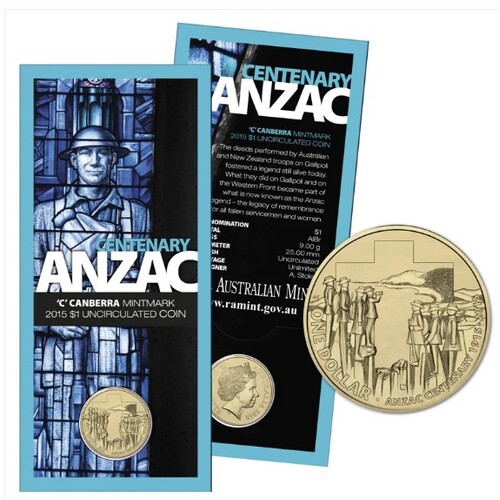2015 $1 Centenary Anzac Coin