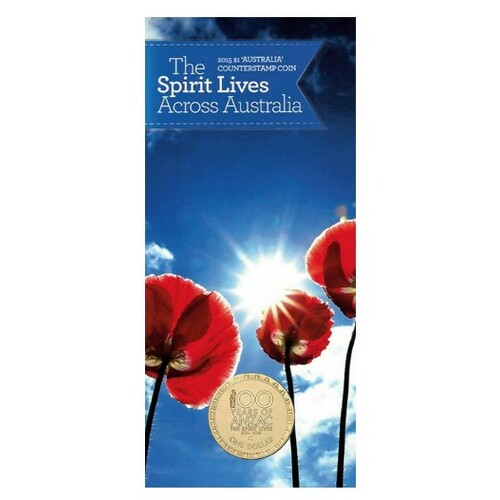 2015 $1 The Spirit Lives Across Australia 'Australia" Counterstamp