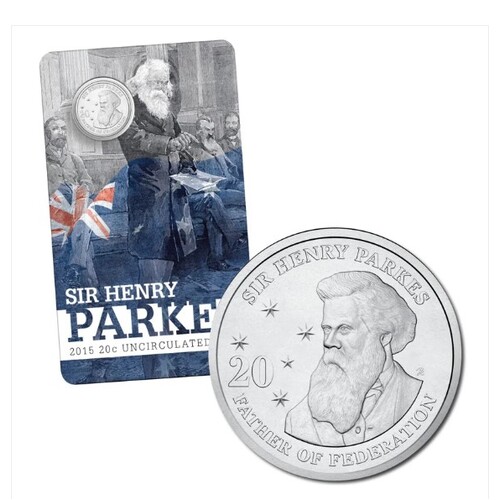 2015 20c 200th Anniversary of Sir Henry Parkes Carded