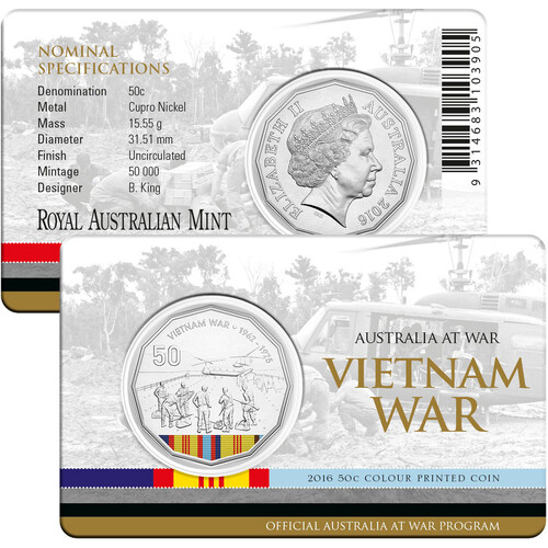 2016 50c Australia at War - Vietnam War