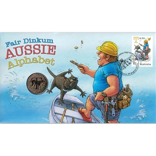 2016 PNC Fair Dinkium Aussie alphabet T coloured dollar  