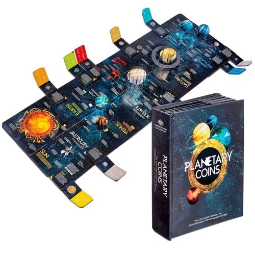 2017 Planetary 10 Coin Pop up Book Set