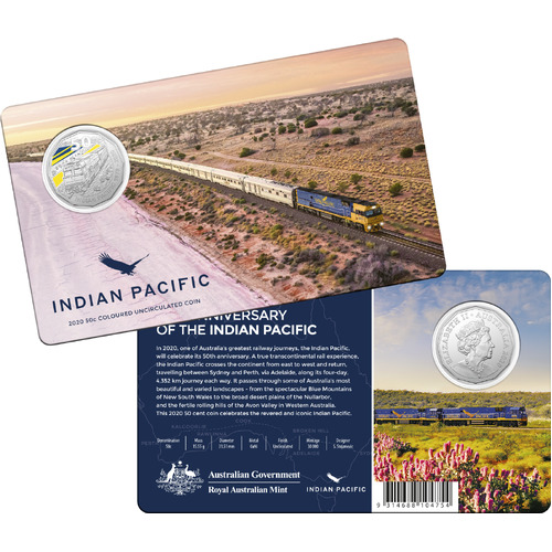 2020 50c Indian Pacific