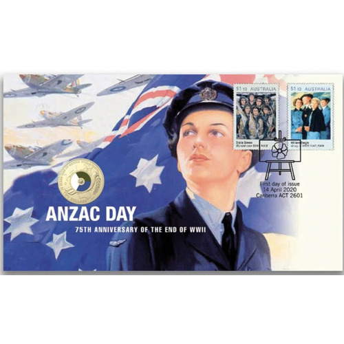 2020 PNC $2 Anzac Day 75th Anniversary of the end of WWII 