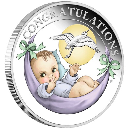 2022 1/2oz Newborn Coloured Silver Proof