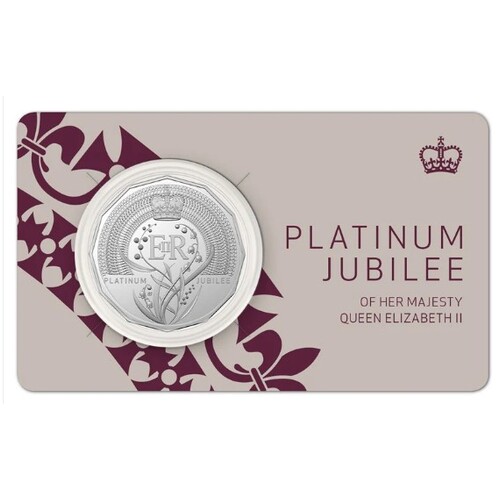 2022 50c Platinum Jubilee of her Majesty Queen Elizabeth II